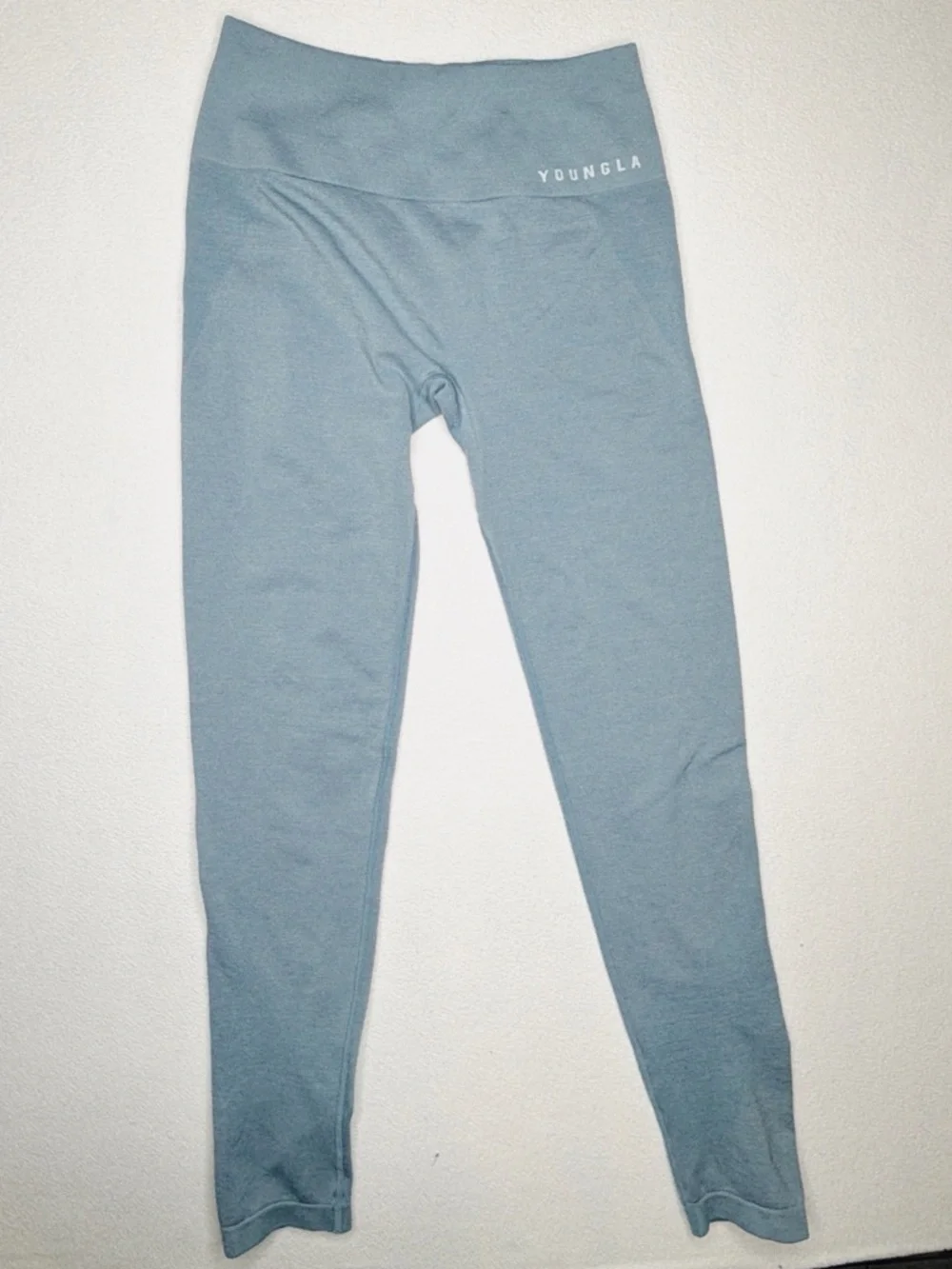 YoungLA Legacy Seamless Scrunch Leggings•YLAW1062• Dusty Blue - Picture 6 of 16